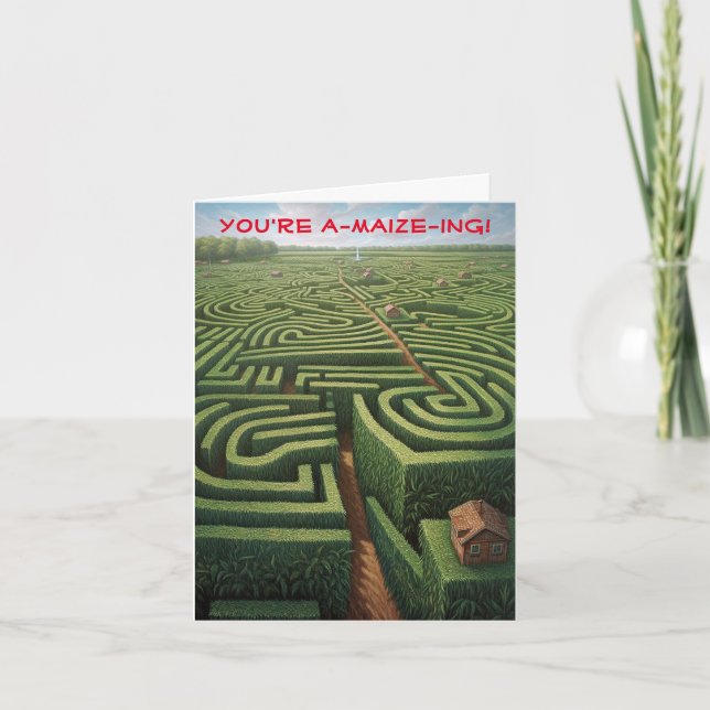 You're a-maize-ing! - Thank You Card (Front)