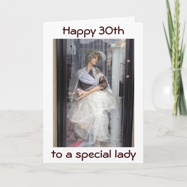 YOU'RE A MODEL FOR US ALL=HAPPY 30th BIRTHDAY Card (Front)