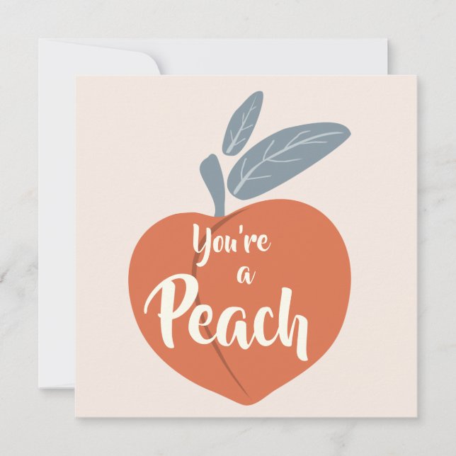 You're a Peach Thank You Card (Front)