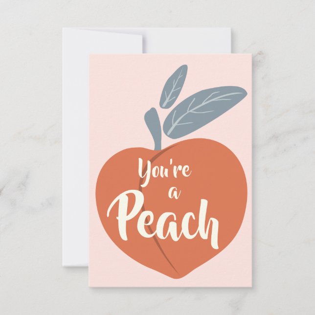 You're a Peach Thank You Card (Front)