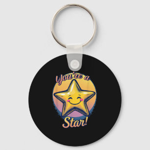 You're A Star Compliment Day Motivational Design Key Ring