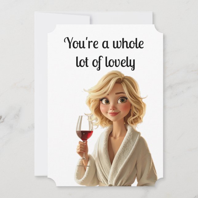 You're a whole lot of lovely (Romantic Greeting  (Front)