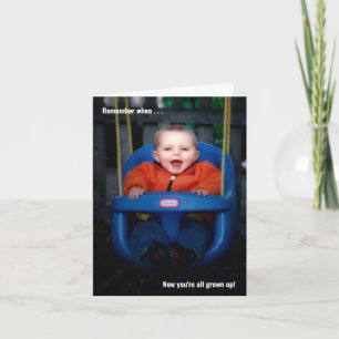 You're All Grown Up Personalised Photo Graduation Card