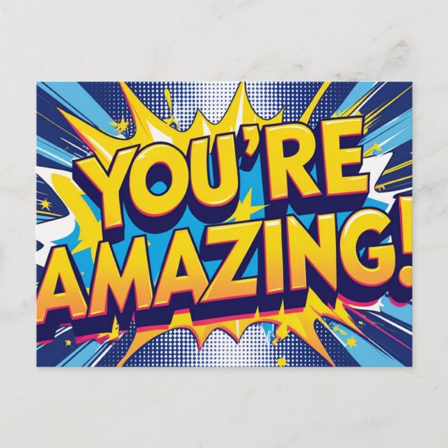 You're Amazing Postcard (Front)