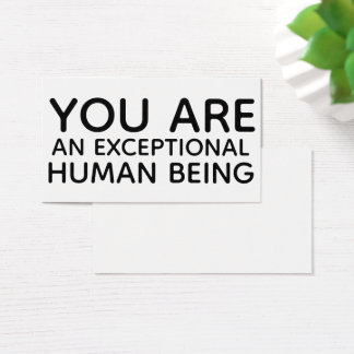 You're An Exceptional Human Being Gift Tag Insert