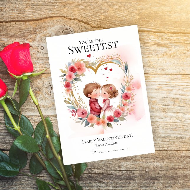 You're are the sweetest friend Valentine's day  Holiday Card (Creator Uploaded)