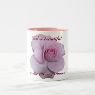 You're as Beautiful as the Rose of Sharon Two-Tone Coffee Mug
