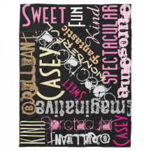 You're Awesome Personalised Names Words Black Pink