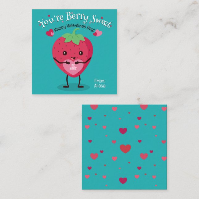 You're Berry Sweet Valentine's Day Card (Front/Back)