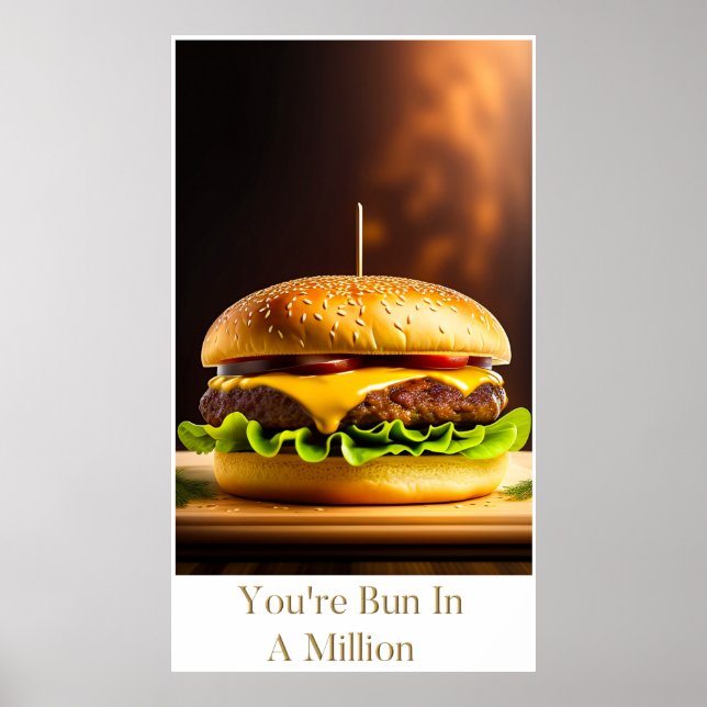 You're Bun In A Million - Large Kitchen Poster (Front)
