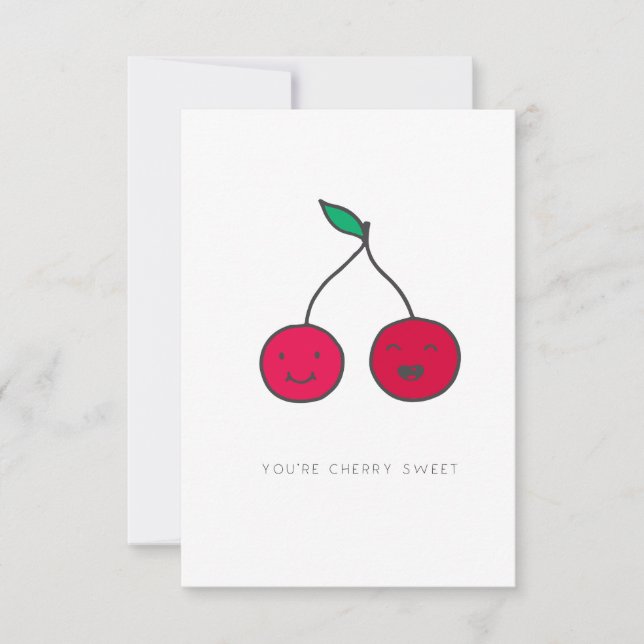 You're Cherry Sweet Valentine Card (Front)