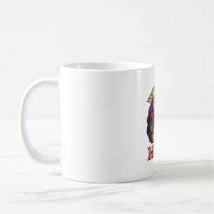 Youre Creepin Meow Halloween Black Cat Pumpkins Gr Coffee Mug