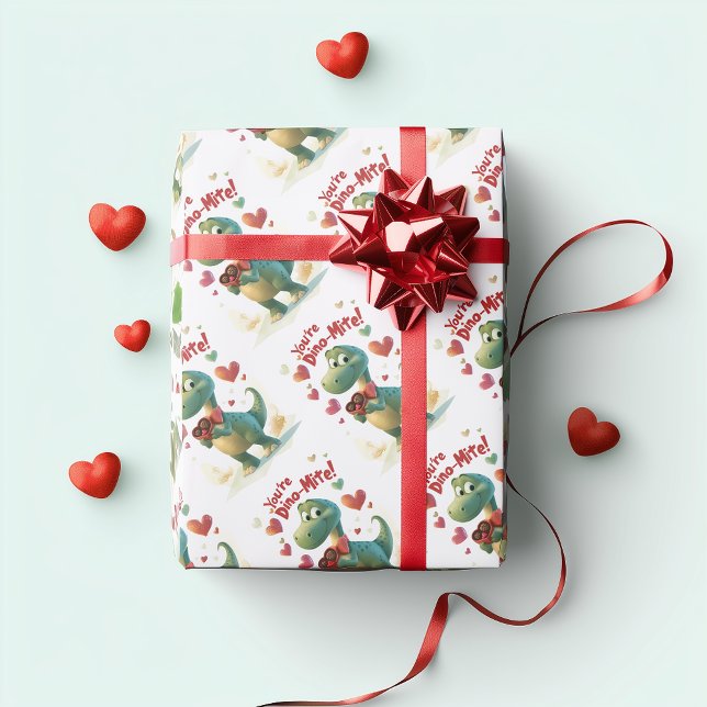You're Dino-mite! Mini Wrapping Paper (Creator Uploaded)