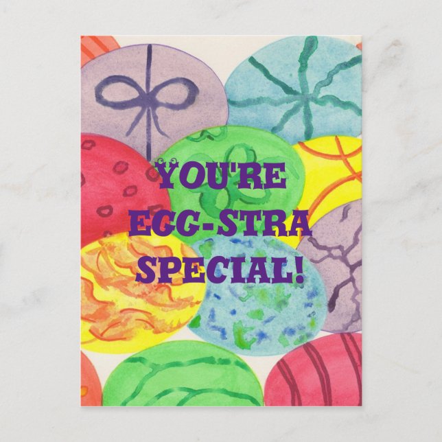 You're egg-stra special Easter Eggs Postcards (Front)