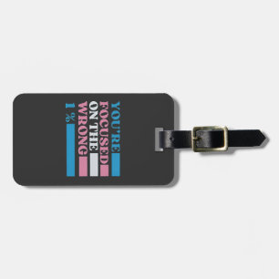 You're Focused on the Wrong 1 Percent LGBT Trans Luggage Tag