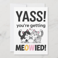 You're Getting Meowied Cat Funny Wedding Married