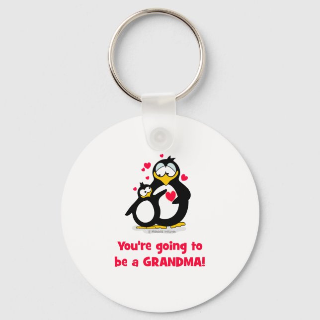 You're going to be a grandma key ring (Front)