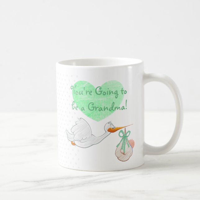 You're going to be a Grandma Stork Sage coffee mug (Right)