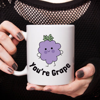 You're Grape Funny Mug - Cute and Playful Design