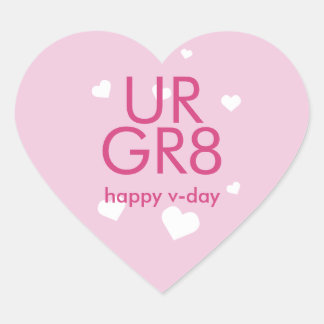 You're great Valentine's day purple lilac heart Sticker