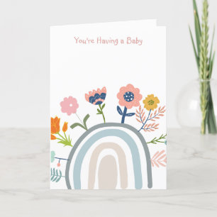 "you're having A Baby Holiday Card