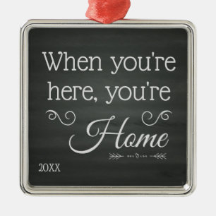 You're Home - Foster Care Adoption Gifts Metal Tree Decoration