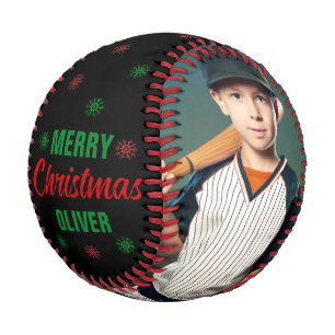 You're Home Run Merry Christmas Name 2 Photos Baseball