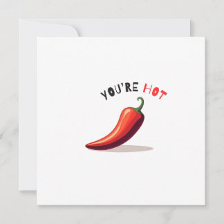 You're Hot Chili Shot Glass Card