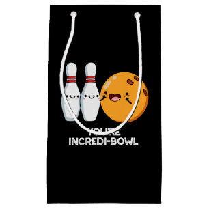 You're Incredi-bowl Funny Bowling Pun Dark BG Small Gift Bag