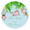 You're Invited Baby Monkeys Baby Shower Sticker