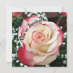 You're Invited, Blushing Rose Card