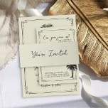 You're Invited Coordinating Vintage Palm Wedding Invitation Belly Band<br><div class="desc">Simple wedding invitation belly band to coordinate with our Vintage Palm wedding invitation collection. Elegant and simple in design with custom title in handwritten script and plenty of breathing space. Please browse my Vintage Palm Wedding collection for co-ordinating items or message me to add any extra pieces you need.</div>