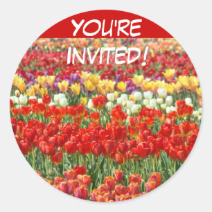 You're Invited! stickers Red Envelope Invitations