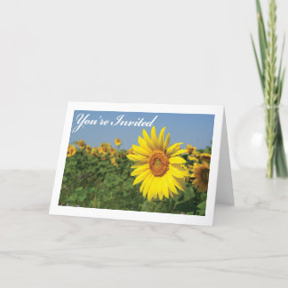 Youre Invited Sunflower Invitation