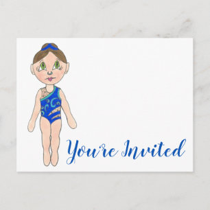 You're Invited Synchro Swimmer Party Invitation