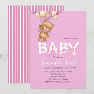 You're Invited to a Boho Bear Baby Shower! Announcement