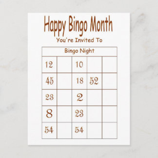 You're Invited To Bingo Night Invitation