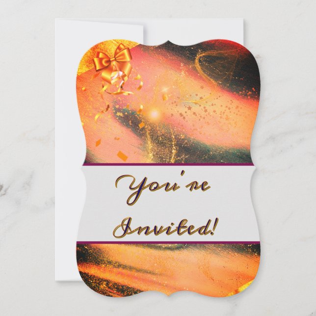 You're Invited Vibrant Gold (Front)
