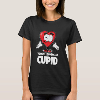 You're Looking At Cupid Boys Cute Boys Happy Valen T-Shirt