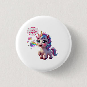 You're Magical! Unicorn 3 Cm Round Badge