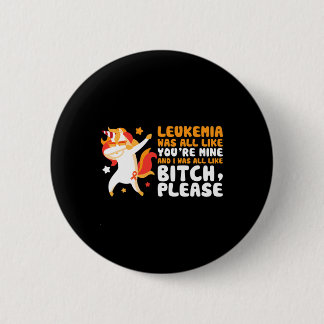 You're Mine Please Unicorn Leukaemia Awareness Gif 6 Cm Round Badge