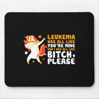 You're Mine Please Unicorn Leukaemia Awareness Gif Mouse Pad