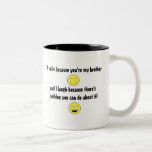"You're My Brother..." Mug<br><div class="desc">"You're My Brother... " Mug makes a fun gift! May be personalised!</div>