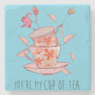 You're My Cup of Tea - Valentine, Anniversary Stone Coaster