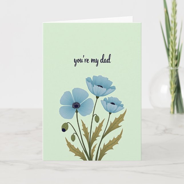Youre My Dad Flower Art Card (Front)