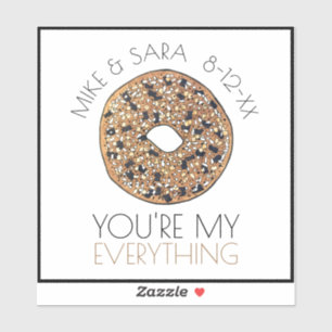 You're My Everything Bagel Foodie Wedding Favour