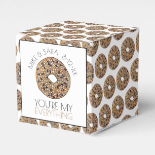 You're My Everything Bagel Foodie Wedding Favour Box