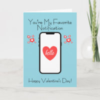 You're My Favorite Notification Valentine's Day