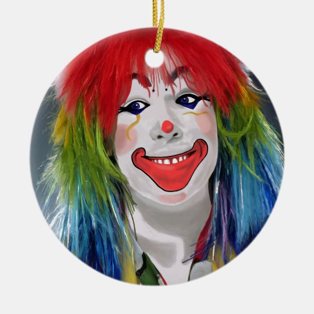 You're My Favourite Clown Ceramic Tree Decoration (Front)
