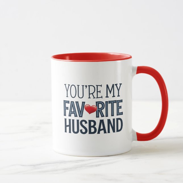 youre my favourite husband, Funny Quote Mug (Right)